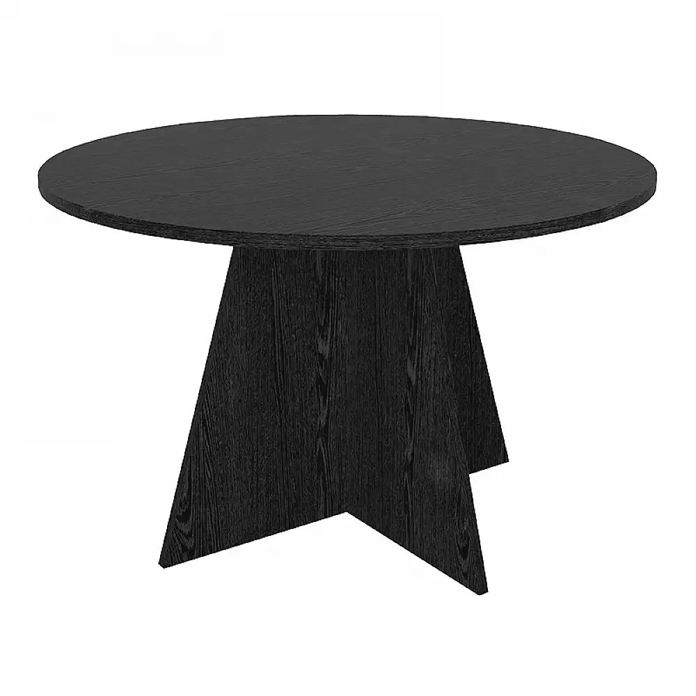 Τραπέζι Tailor Megapap χρώμα sencron black Ø120x75,7εκ. | GP042-0371,3