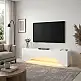 Έπιπλο τηλεόρασης Mara Megapap με LED χρώμα λευκό 150x31,4x40εκ. | GP042-0373,2