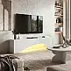 Έπιπλο τηλεόρασης Mara Megapap με LED χρώμα λευκό 150x31,4x40εκ. | GP042-0373,2