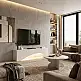 Έπιπλο τηλεόρασης Mara Megapap με LED χρώμα λευκό 150x31,4x40εκ. | GP042-0373,2