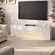 Έπιπλο τηλεόρασης Mara Megapap με LED χρώμα λευκό εφέ μαρμάρου 150x31,4x40εκ. | GP042-0373,4