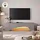 Έπιπλο τηλεόρασης Mara Megapap με LED χρώμα γκρι σκυροδέματος 150x31,4x40εκ. | GP042-0373,5