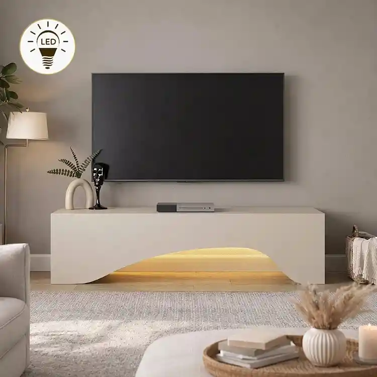 Έπιπλο τηλεόρασης Mara Megapap με LED χρώμα sandstone 150x31,4x40εκ. | GP042-0373,6