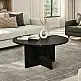 Τραπεζάκι σαλονιού Mara Megapap χρώμα sencron black Ø75x36,8εκ. | GP042-0374,3