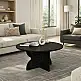 Τραπεζάκι σαλονιού Mara Megapap χρώμα sencron black Ø75x36,8εκ. | GP042-0374,3