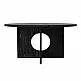 Τραπεζάκι σαλονιού Mara Megapap χρώμα sencron black Ø75x36,8εκ. | GP042-0374,3