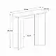 Κονσόλα Mara Megapap χρώμα travertine 90x29,6x91,8εκ. | GP042-0375,1