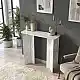 Κονσόλα Mara Megapap χρώμα λευκό εφέ μαρμάρου 90x29,6x91,8εκ. | GP042-0375,2