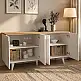 Μπουφές Bono Megapap χρώμα λευκό - sepet oak 150x45x74,6εκ. | GP042-0377,1