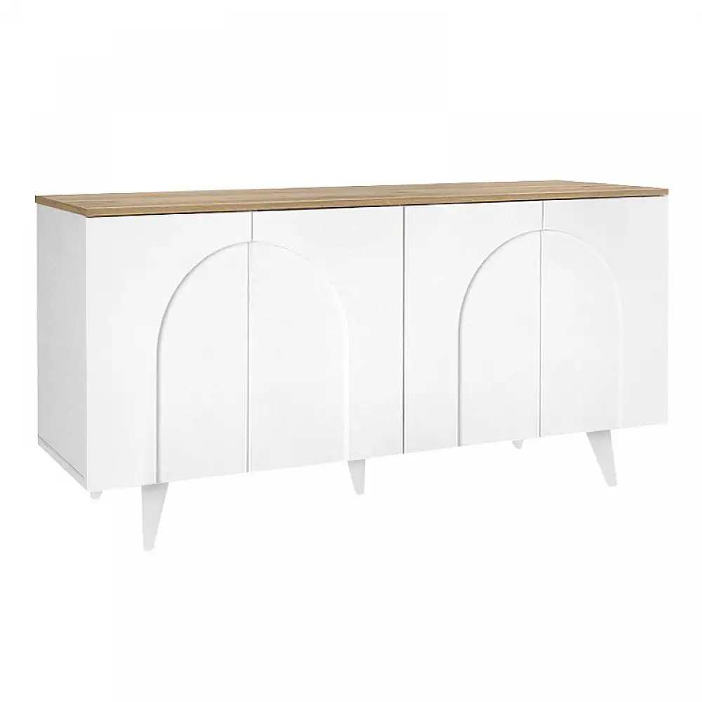Μπουφές Bono Megapap χρώμα λευκό - sepet oak 150x45x74,6εκ. | GP042-0377,1
