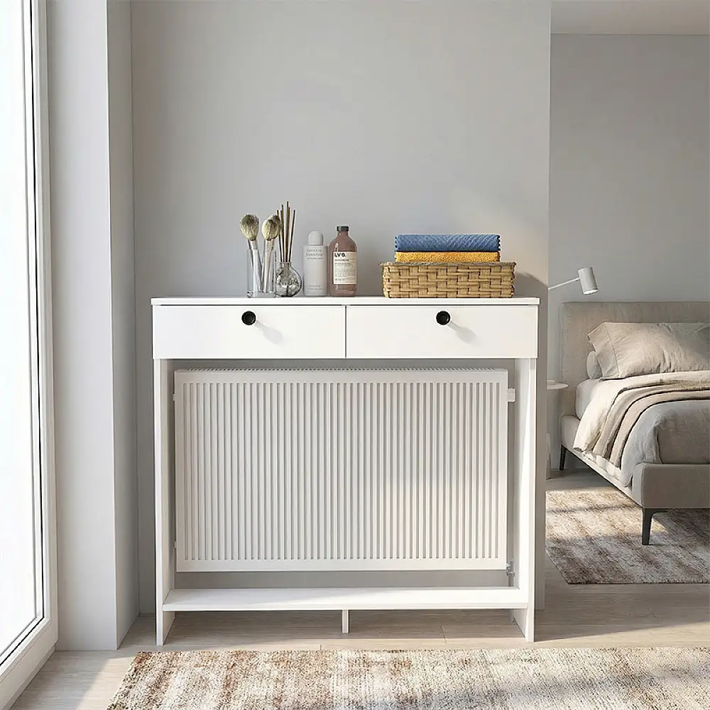 Κονσόλα - Κάλυμμα καλοριφέρ Opelya Megapap χρώμα λευκό 110x31,4x100εκ. | GP042-0381,1