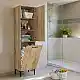 Ντουλάπι με καλάθι απλύτων Singa Megapap χρώμα sepet oak 45x40x180εκ. | GP042-0389,2