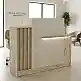 Γραφείο υποδοχής - reception Dayana Megapap με LED χρώμα travertine - sandstone 150x85,2x120εκ. | GP042-0391,1
