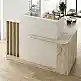 Γραφείο υποδοχής - reception Dayana Megapap με LED χρώμα travertine - sandstone 150x85,2x120εκ. | GP042-0391,1