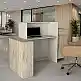 Γραφείο υποδοχής - reception Dayana Megapap με LED χρώμα travertine - sandstone 150x85,2x120εκ. | GP042-0391,1