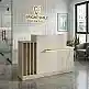 Γραφείο υποδοχής - reception Dayana Megapap με LED χρώμα travertine - sandstone 150x85,2x120εκ. | GP042-0391,1