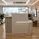 Γραφείο υποδοχής - reception Dayana Megapap με LED χρώμα travertine - sandstone 150x85,2x120εκ. | GP042-0391,1