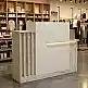 Γραφείο υποδοχής - reception Dayana Megapap με LED χρώμα travertine - sandstone 150x85,2x120εκ. | GP042-0391,1