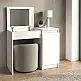 Τουαλέτα με καθρέπτη Huma Megapap χρώμα λευκό 90x45x118,2εκ. | GP042-0393,1