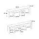 Έπιπλο τηλεόρασης Woodra Megapap χρώμα travertine 180x31,3x50,2εκ. | GP042-0396,1