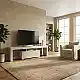 Έπιπλο τηλεόρασης Woodra Megapap χρώμα travertine 180x31,3x50,2εκ. | GP042-0396,1