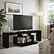 Έπιπλο τηλεόρασης Woodra Megapap χρώμα sencron black 180x31,3x50,2εκ. | GP042-0396,2