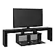 Έπιπλο τηλεόρασης Woodra Megapap χρώμα sencron black 180x31,3x50,2εκ. | GP042-0396,2