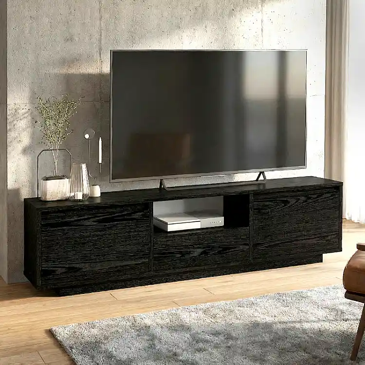Έπιπλο τηλεόρασης Lumbera Megapap χρώμα sencron black 160x29,5x42εκ. | GP042-0397,2
