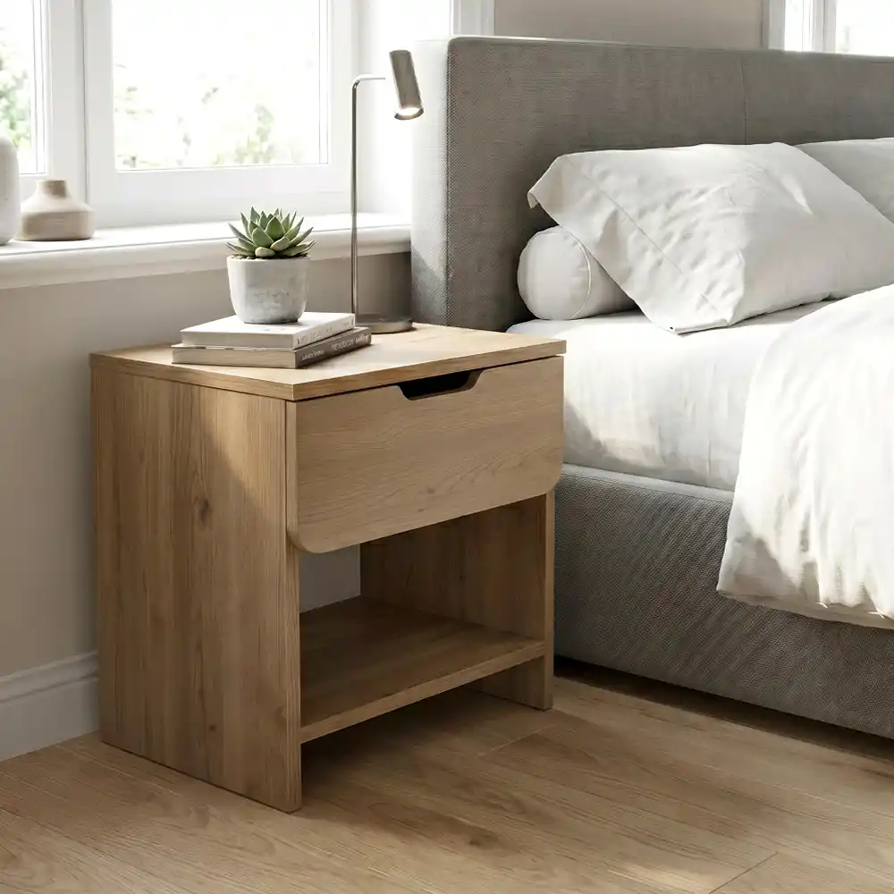 Κομοδίνο Mida Megapap χρώμα sepet oak 45x40x52εκ. | GP042-0401,1