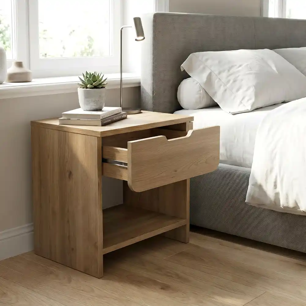 Κομοδίνο Mida Megapap χρώμα sepet oak 45x40x52εκ. | GP042-0401,1