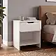 Κομοδίνο Mida Megapap χρώμα λευκό 45x40x52εκ. | GP042-0401,2