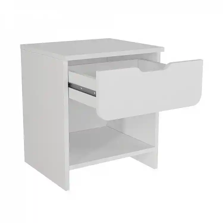 Κομοδίνο Mida Megapap χρώμα λευκό 45x40x52εκ. | GP042-0401,2