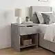 Κομοδίνο Mida Megapap χρώμα γκρι σκυροδέματος 45x40x52εκ. | GP042-0401,4