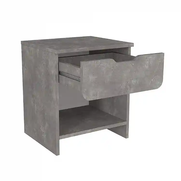 Κομοδίνο Mida Megapap χρώμα γκρι σκυροδέματος 45x40x52εκ. | GP042-0401,4