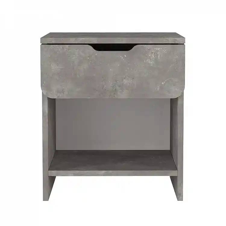 Κομοδίνο Mida Megapap χρώμα γκρι σκυροδέματος 45x40x52εκ. | GP042-0401,4