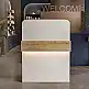 Γραφείο υποδοχής - reception Telmos Megapap με LED χρώμα λευκό - sapphire oak 90x43,6x119,2εκ. | GP042-0405,1