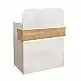 Γραφείο υποδοχής - reception Telmos Megapap με LED χρώμα λευκό - sapphire oak 90x43,6x119,2εκ. | GP042-0405,1