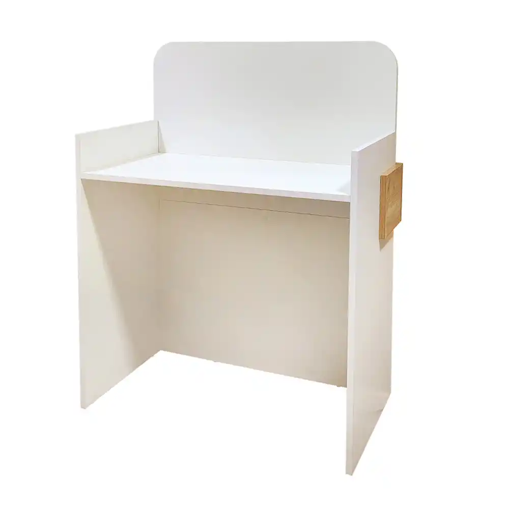 Γραφείο υποδοχής - reception Telmos Megapap με LED χρώμα λευκό - sapphire oak 90x43,6x119,2εκ. | GP042-0405,1