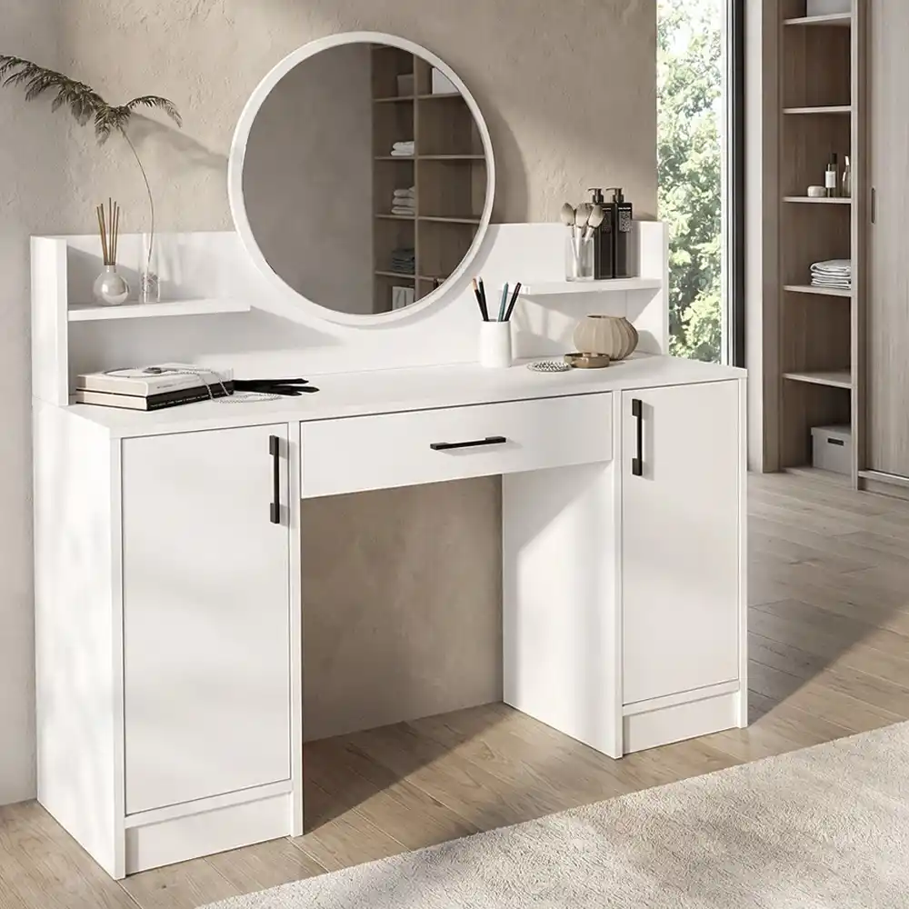 Τουαλέτα με καθρέπτη Talos Megapap χρώμα λευκό 135x40x144,2εκ. | GP042-0406,1