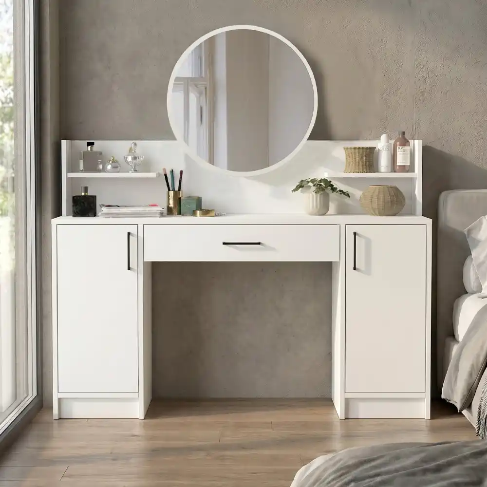 Τουαλέτα με καθρέπτη Talos Megapap χρώμα λευκό 135x40x144,2εκ. | GP042-0406,1