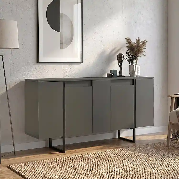 Μπουφές Orontes Megapap χρώμα ανθρακί 160x35,2x80εκ. | GP042-0410,2