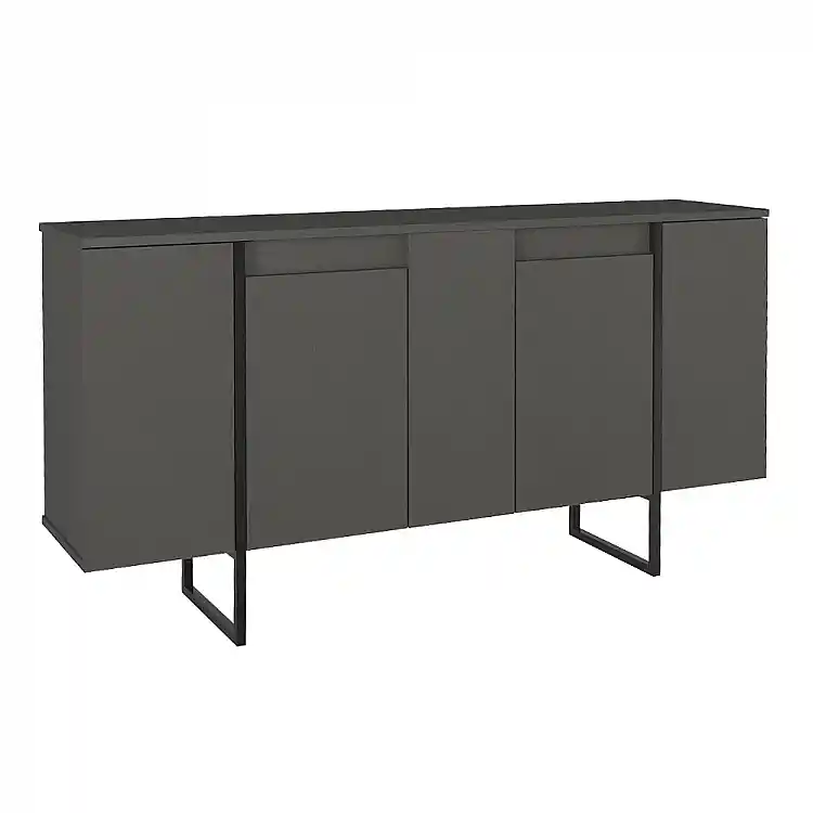 Μπουφές Orontes Megapap χρώμα ανθρακί 160x35,2x80εκ. | GP042-0410,2