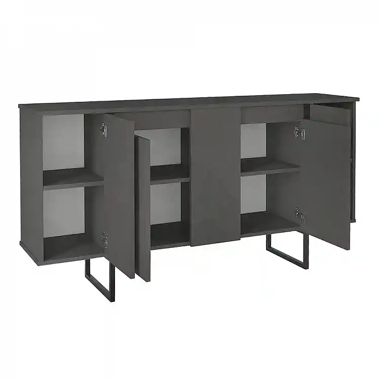 Μπουφές Orontes Megapap χρώμα ανθρακί 160x35,2x80εκ. | GP042-0410,2