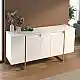 Μπουφές Orontes Megapap χρώμα λευκό - χρυσό 160x35,2x80εκ. | GP042-0410,4