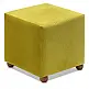 Σκαμπώ Ranma Megapap υφασμάτινο χρώμα λαδί 40x40x40εκ. Σκαμπώ Ranma Megapap υφασμάτινο χρώμα λαδί 40x40x40εκ.