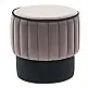 Σκαμπώ Rose Megapap βελούδινο χρώμα γκρι 40x40x40εκ. | GP043-0079,3