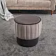 Σκαμπώ Rose Megapap βελούδινο χρώμα γκρι 40x40x40εκ. | GP043-0079,3