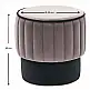 Σκαμπώ Rose Megapap βελούδινο χρώμα γκρι 40x40x40εκ. | GP043-0079,3