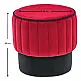 Σκαμπώ Rose Megapap βελούδινο χρώμα κόκκινο 40x40x40εκ. Σκαμπώ Rose Megapap βελούδινο χρώμα κόκκινο 40x40x40εκ.