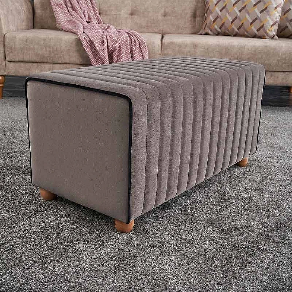 Σκαμπώ Mabel Megapap βελούδινο χρώμα γκρι 80x40x40εκ. Σκαμπώ Mabel Megapap βελούδινο χρώμα γκρι 80x40x40εκ.